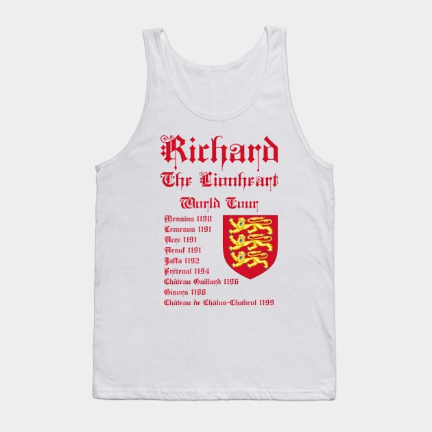 Richard The Lionheart World Tour Tank Top by Styr Designs